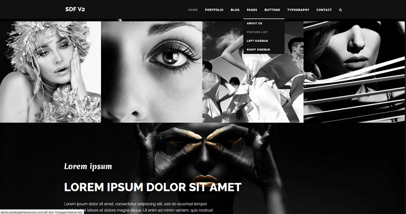 SEO Design Framework Noir Skin